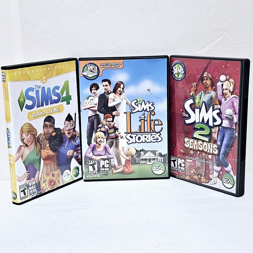 The Sims 2007 Life Stories,The Sims 2 Seasons Expansion & Sims 4 Island Living